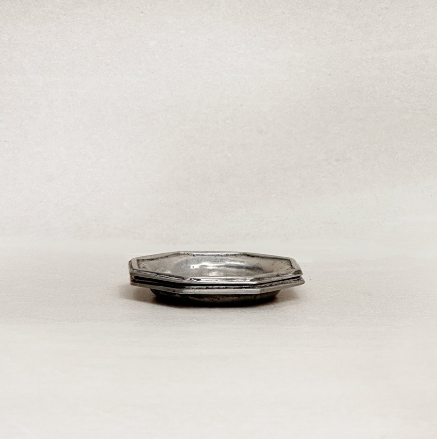 Petite Vintage Silver Octagonal Tray