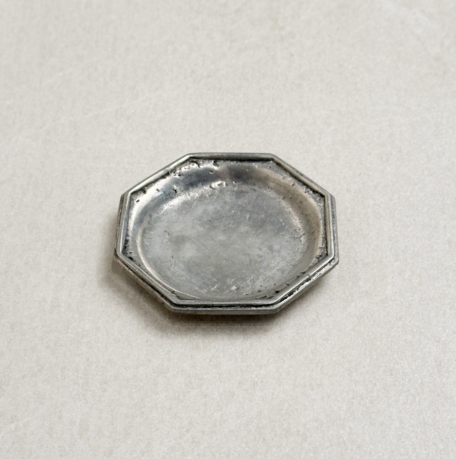 Petite Vintage Silver Octagonal Tray