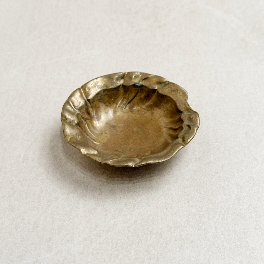 Vintage Brass Molten Bowl