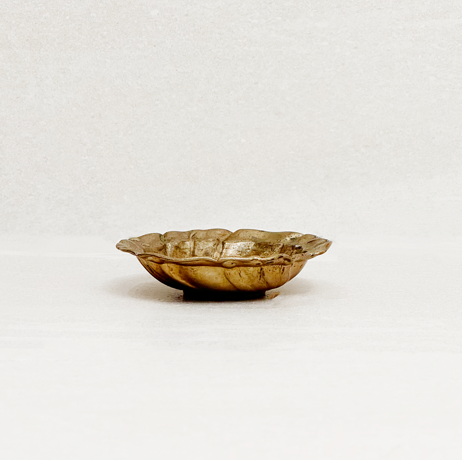 Vintage Brass Molten Bowl