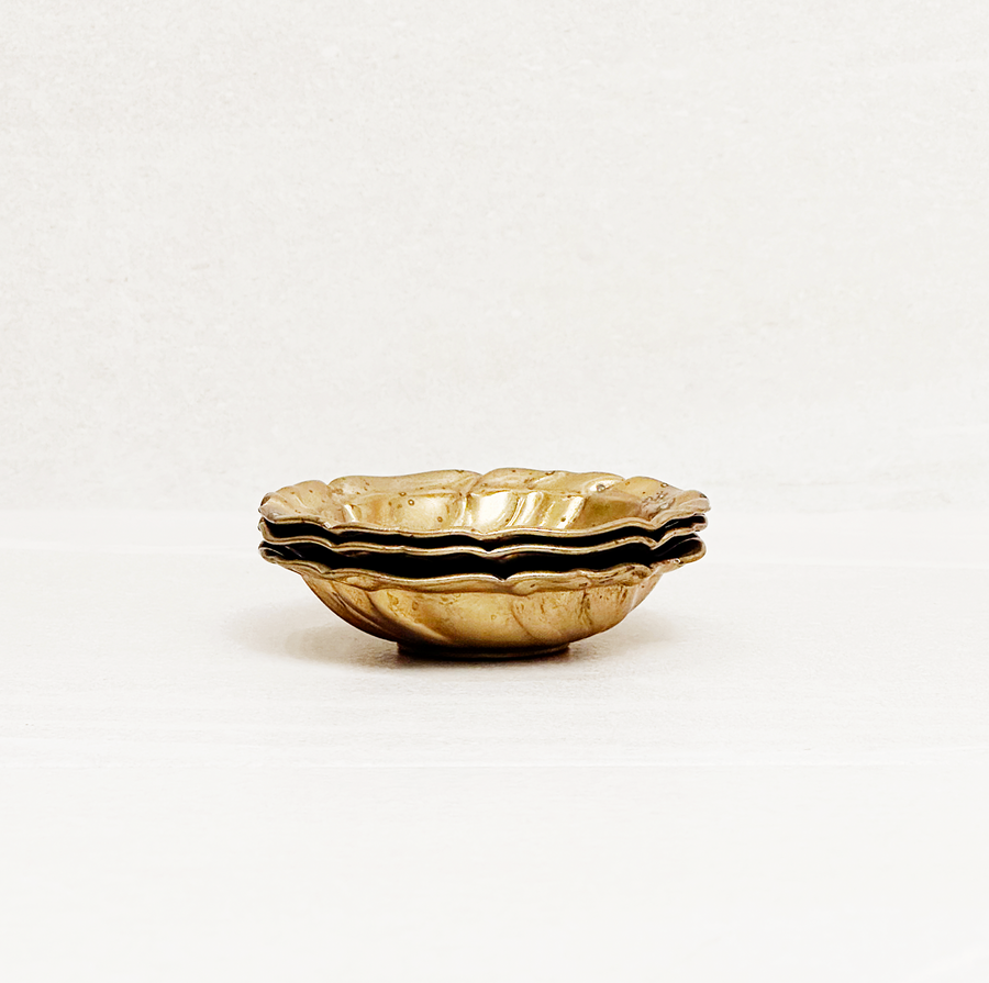 Vintage Brass Molten Bowl