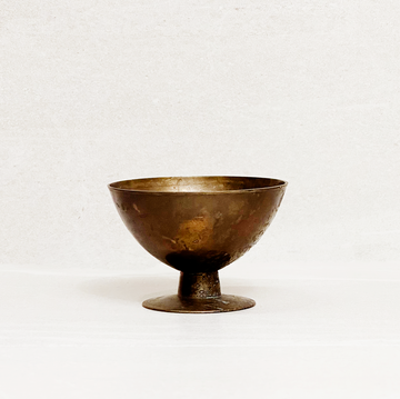 Vintage Brass Pedestal Bowl