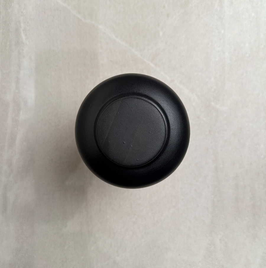 Black Ceramic Canister and Lid
