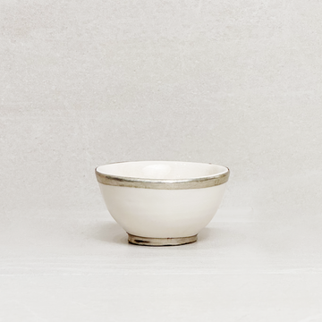 Vintage Silver Rim Bowl