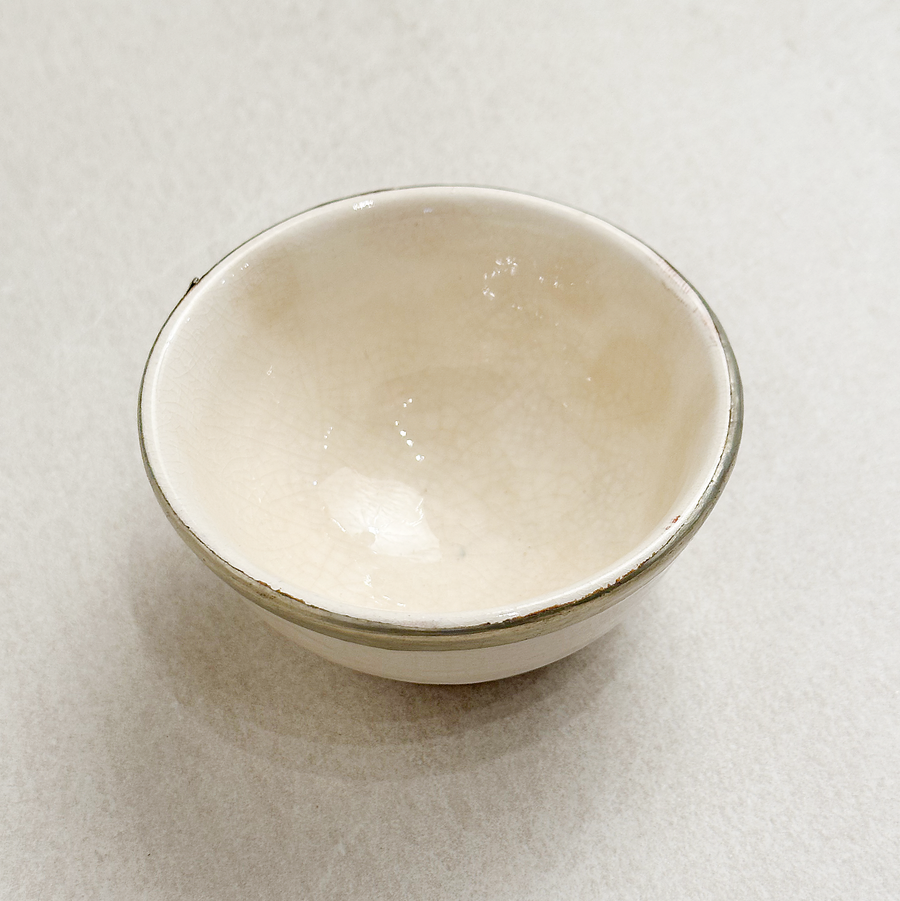Vintage Silver Rim Bowl