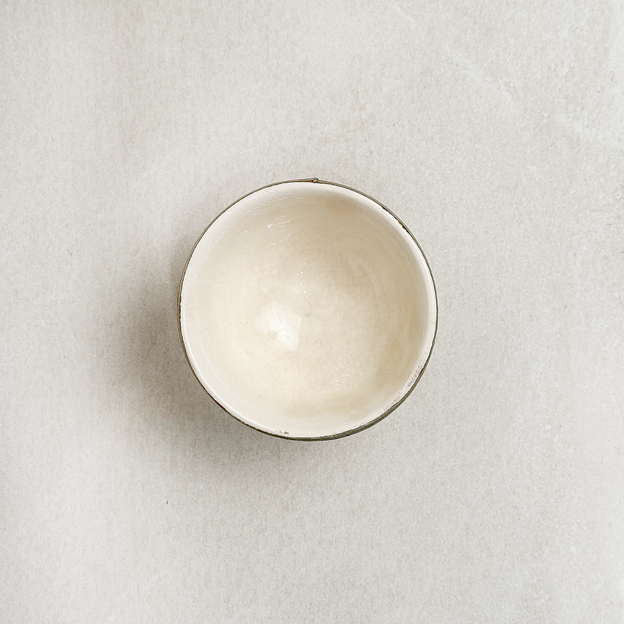 Vintage Silver Rim Bowl