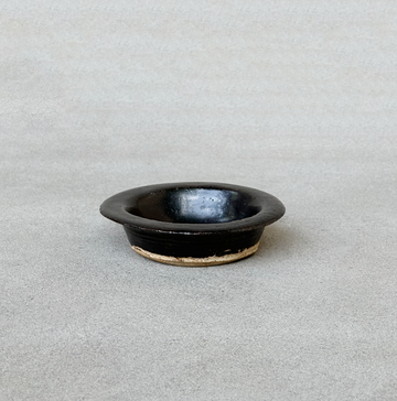 Black Swirl Stoneware Bowl