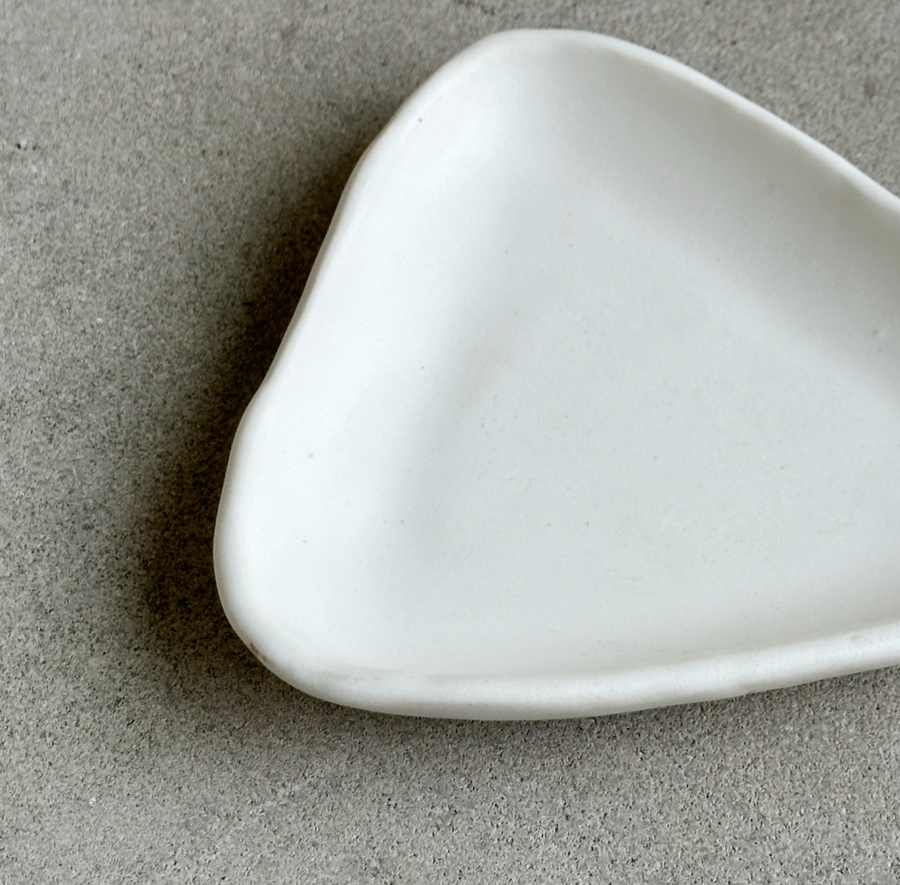 White Triangle Tray