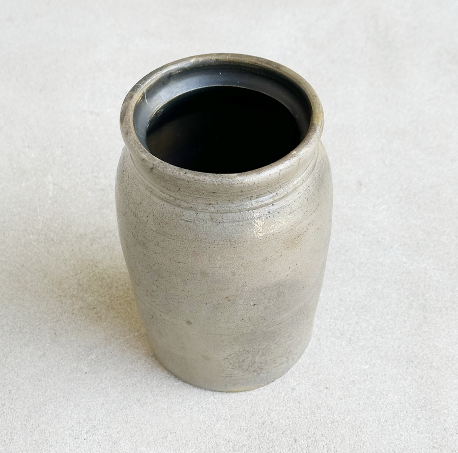 Vintage Seal Gray Crock