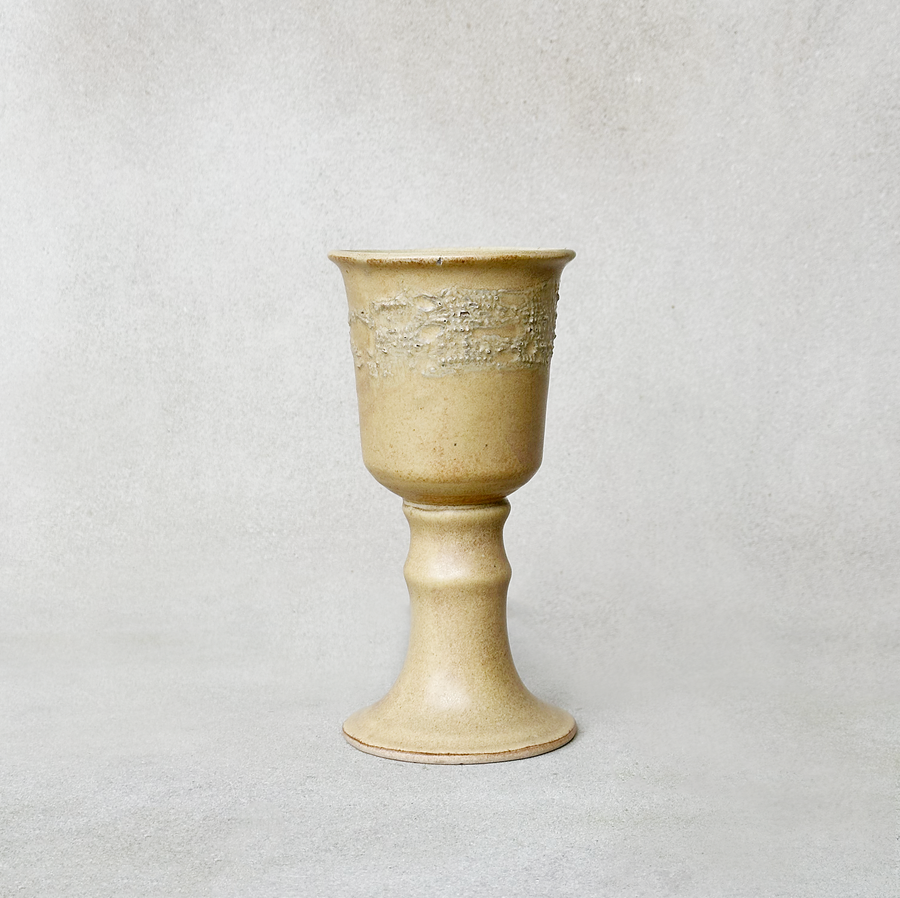 Vintage Stoneware Goblet