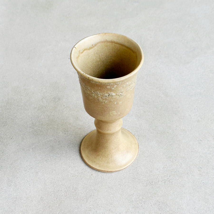 Vintage Stoneware Goblet