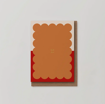 Love You Foiled Greeting Card