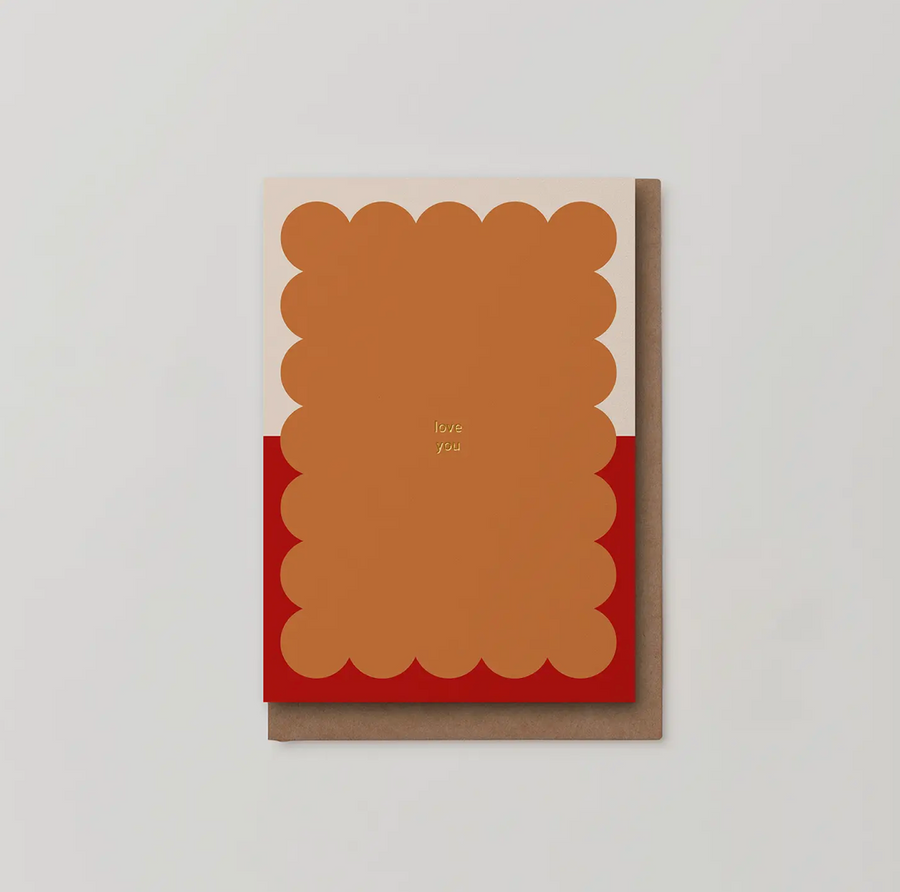 Love You Foiled Greeting Card