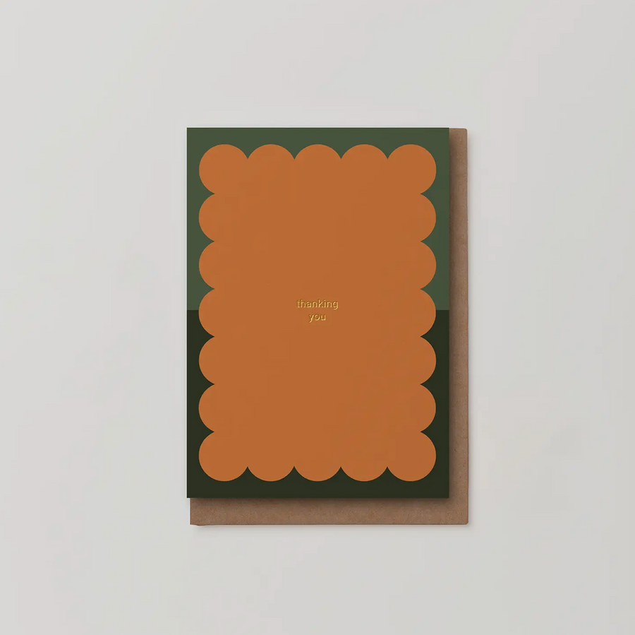 Thanking You Foiled Greeting Card