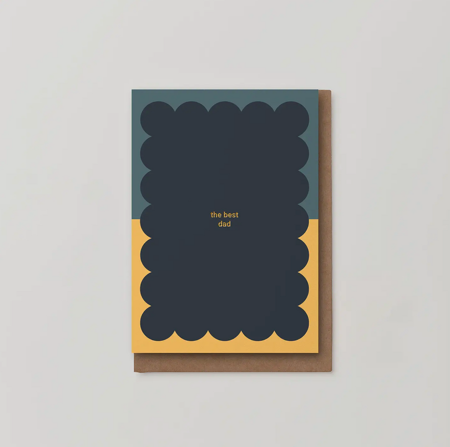 The Best Dad Foiled Greeting Card