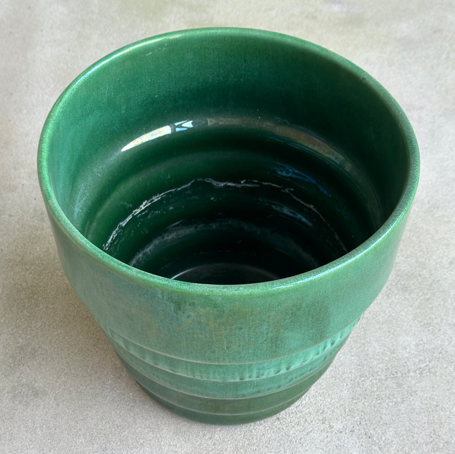 Vintage Green BeeHIve Haeger Planter