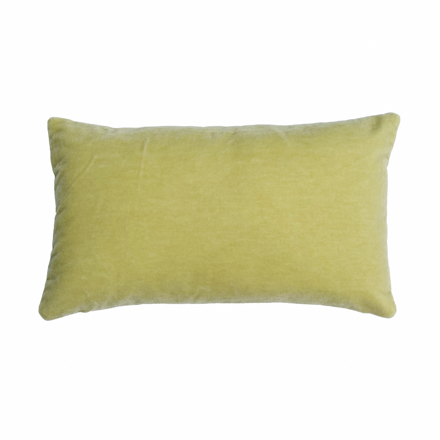 Chartreuse Lumbar Pillow   / 24” x 14”