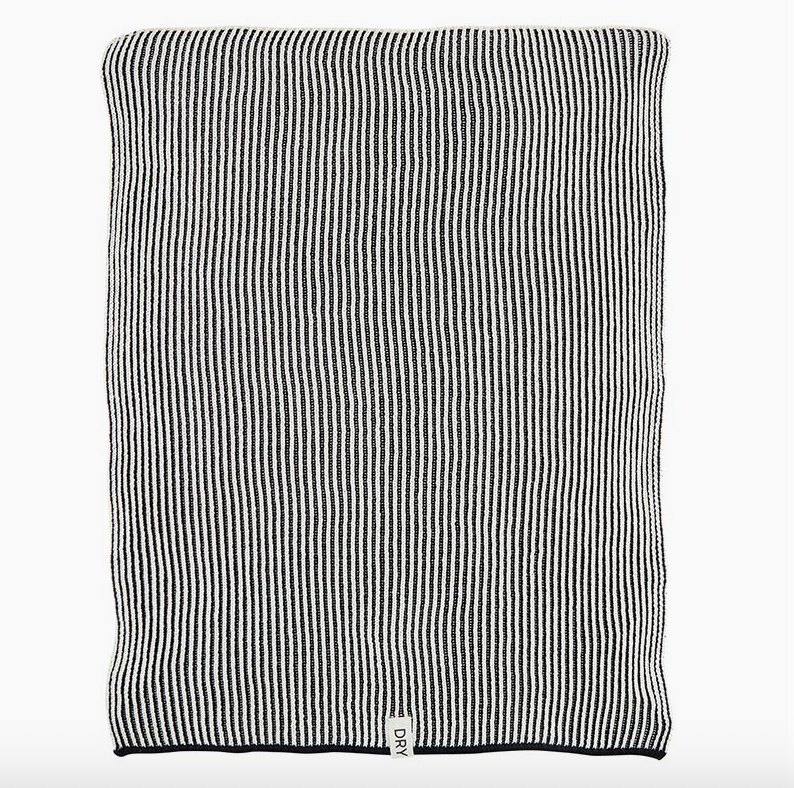 Dish Towel - Black/Ivory
