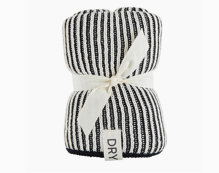 Dish Towel - Black/Ivory