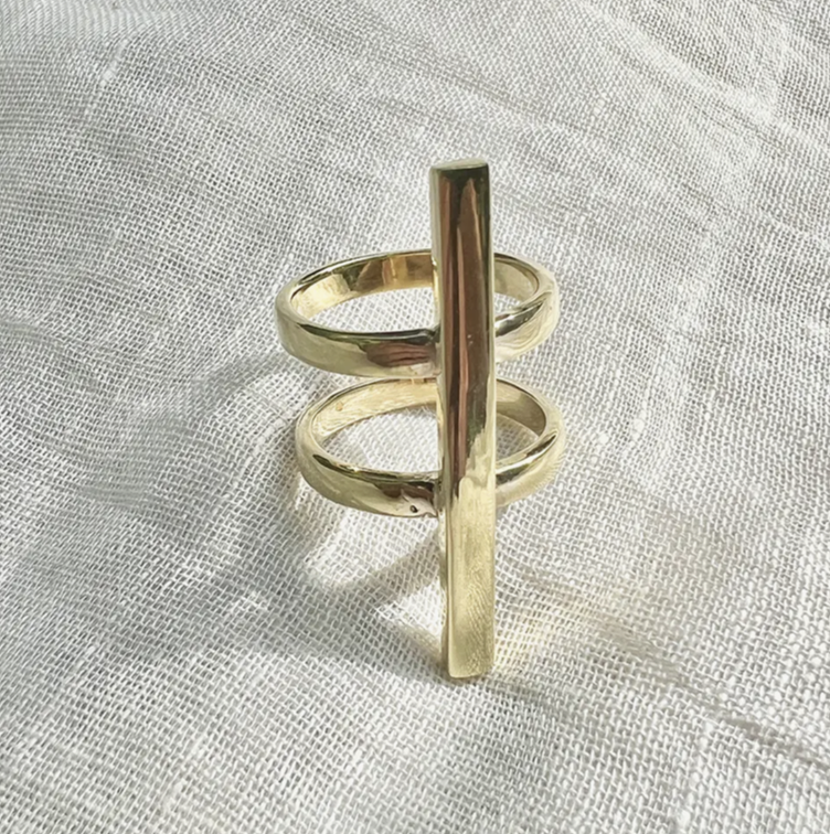 Double Band Bombshell Ring