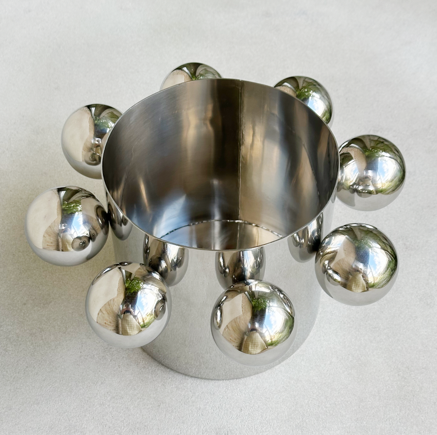 Metal Ball Vase / Medium