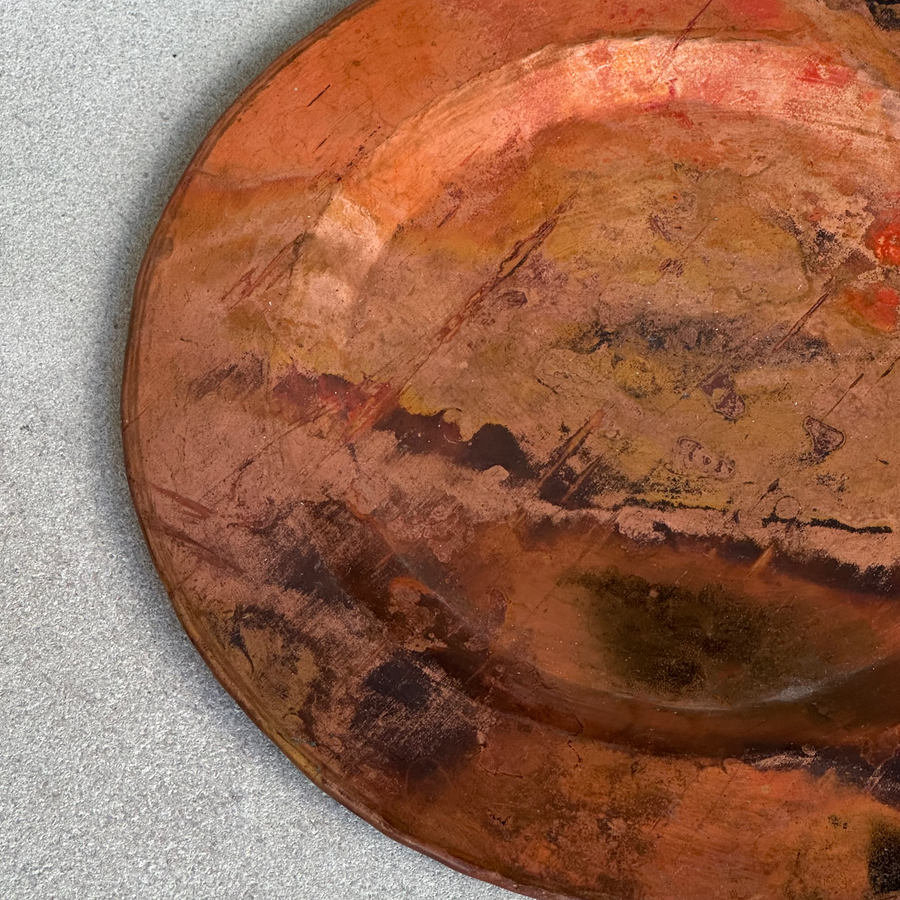 Faux Patina Decorative Tray