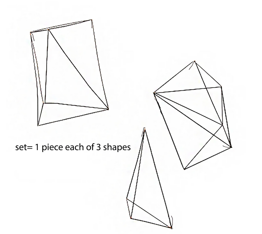Wire Crystals Set/ 3