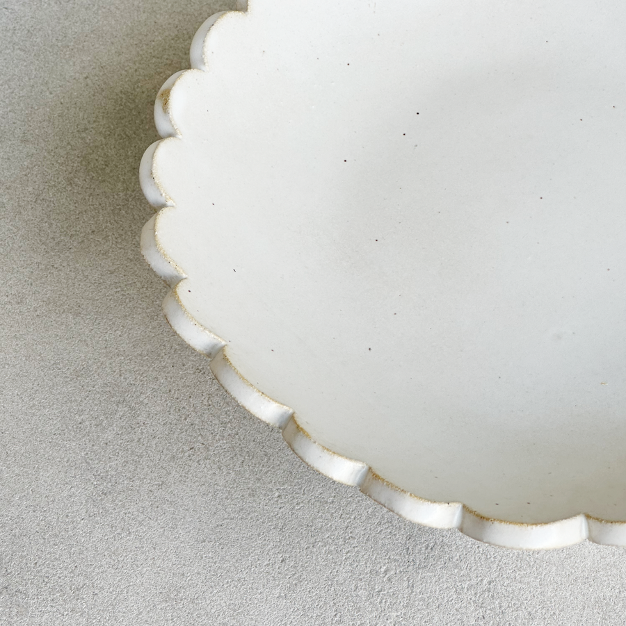 Scalloped Pedestal Bowl