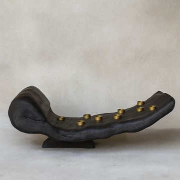 CN Charred Wood Candleeabra