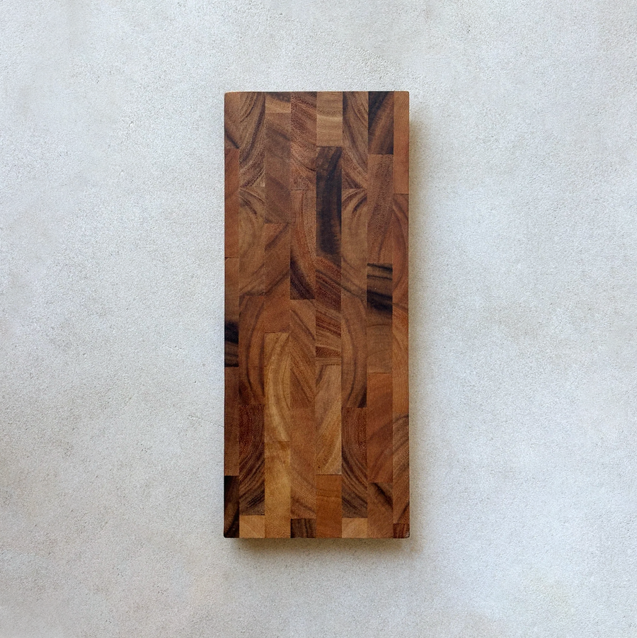 Bowery End Grain Cheese and Charcuterie Board, Acacia Wood