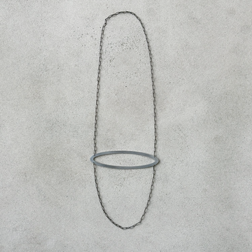 Silver Oval Necklace