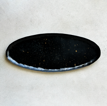Oval Gold Splat Tray