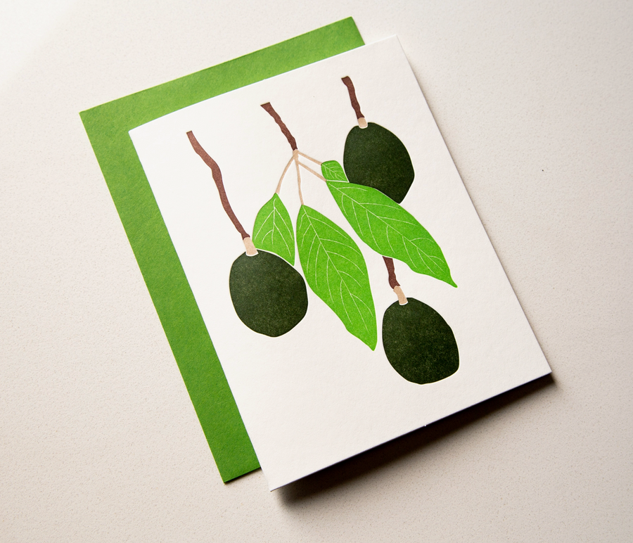 Avocado Hang Out Card
