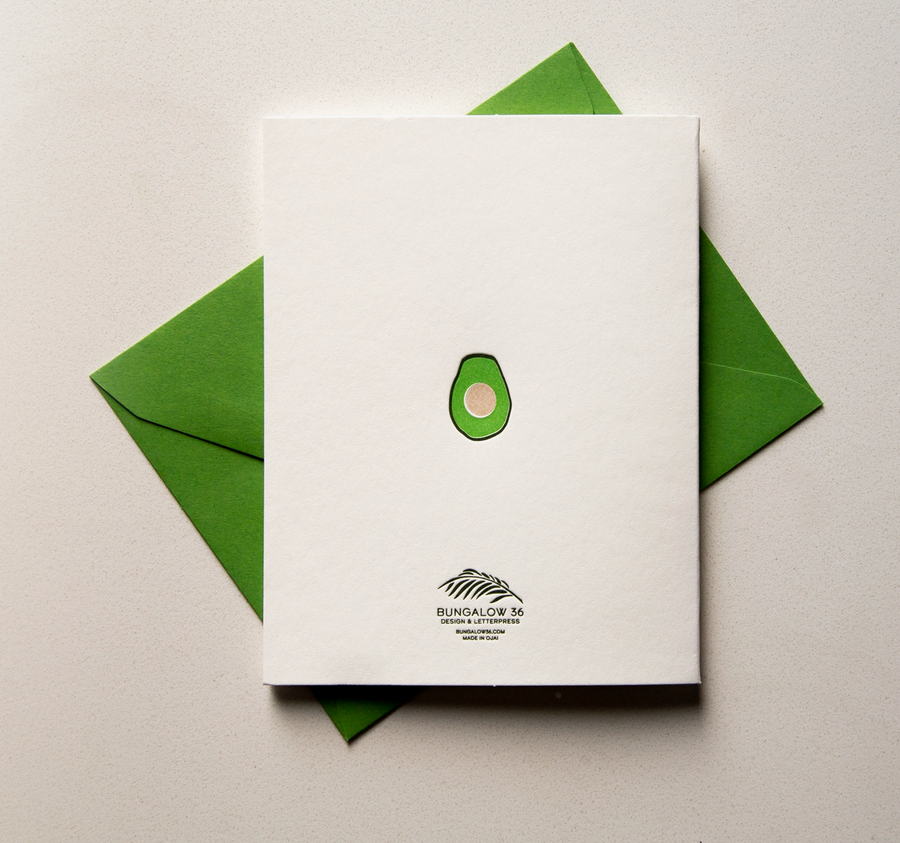 Avocado Hang Out Card