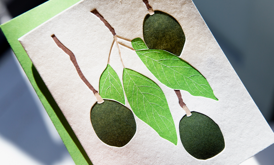 Avocado Hang Out Card