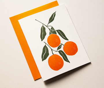 Hanging Oranges Card