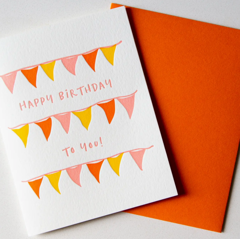 Happy Birthday Flags CARD