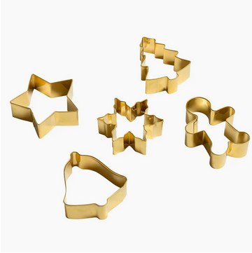 Gold Ornament Cookie Cutter Set