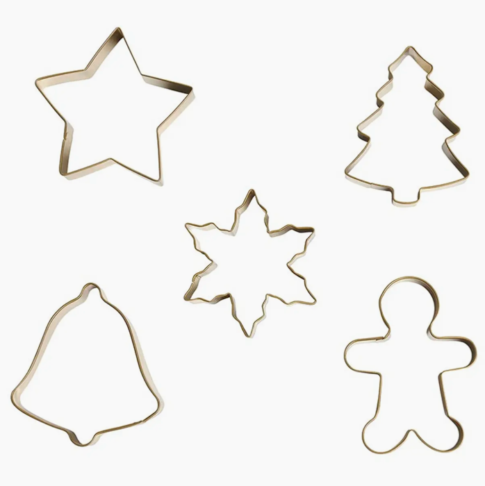 Gold Ornament Cookie Cutter Set