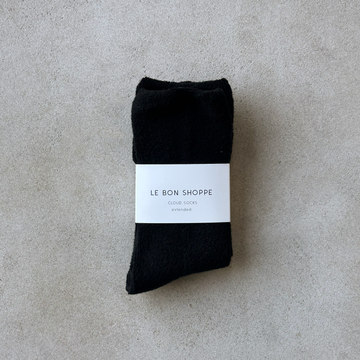 Extended Cloud Socks / Jet Black