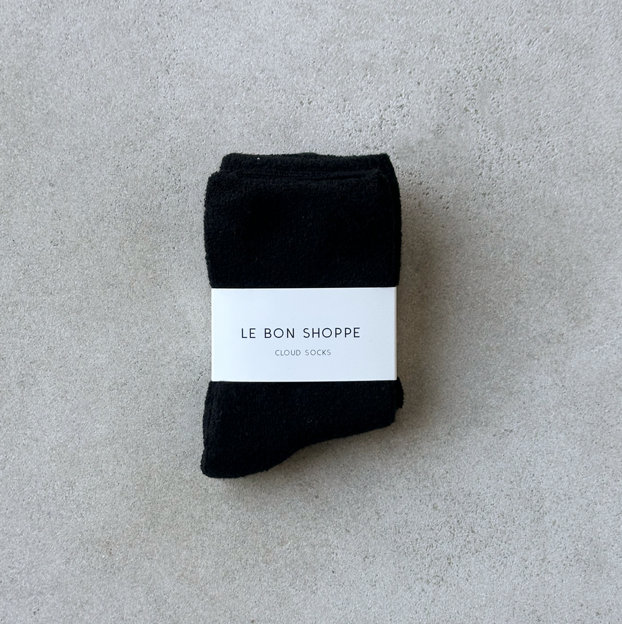 Cloud Socks / Jet Black