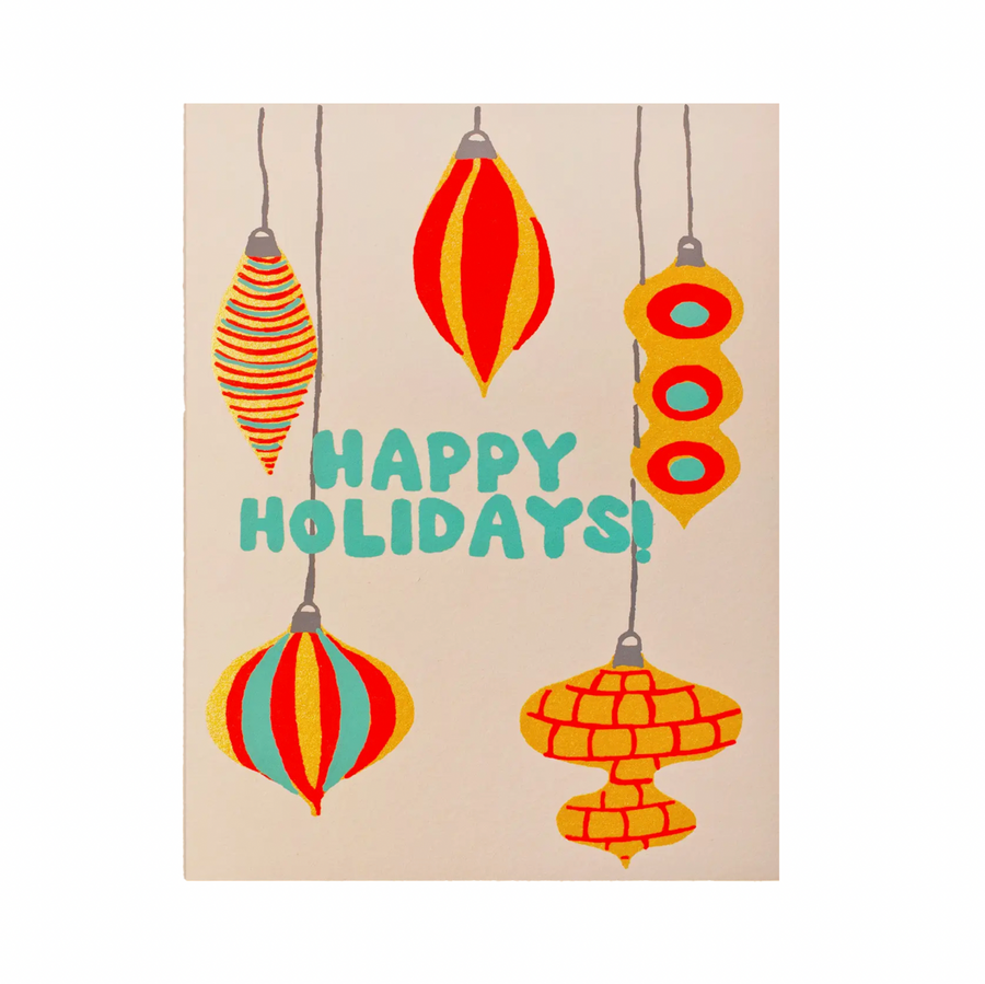 Holiday Ornaments Greeting Card