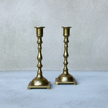Vintage Brass Candlesticks / Set 2