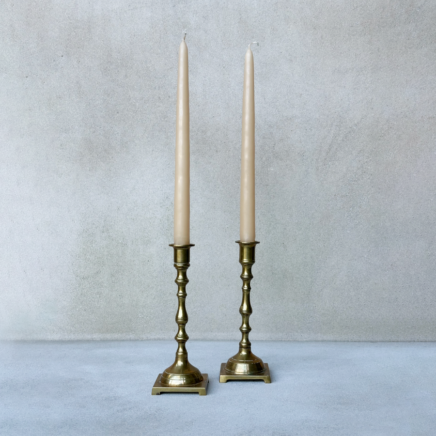 Vintage Brass Candlesticks / Set 2
