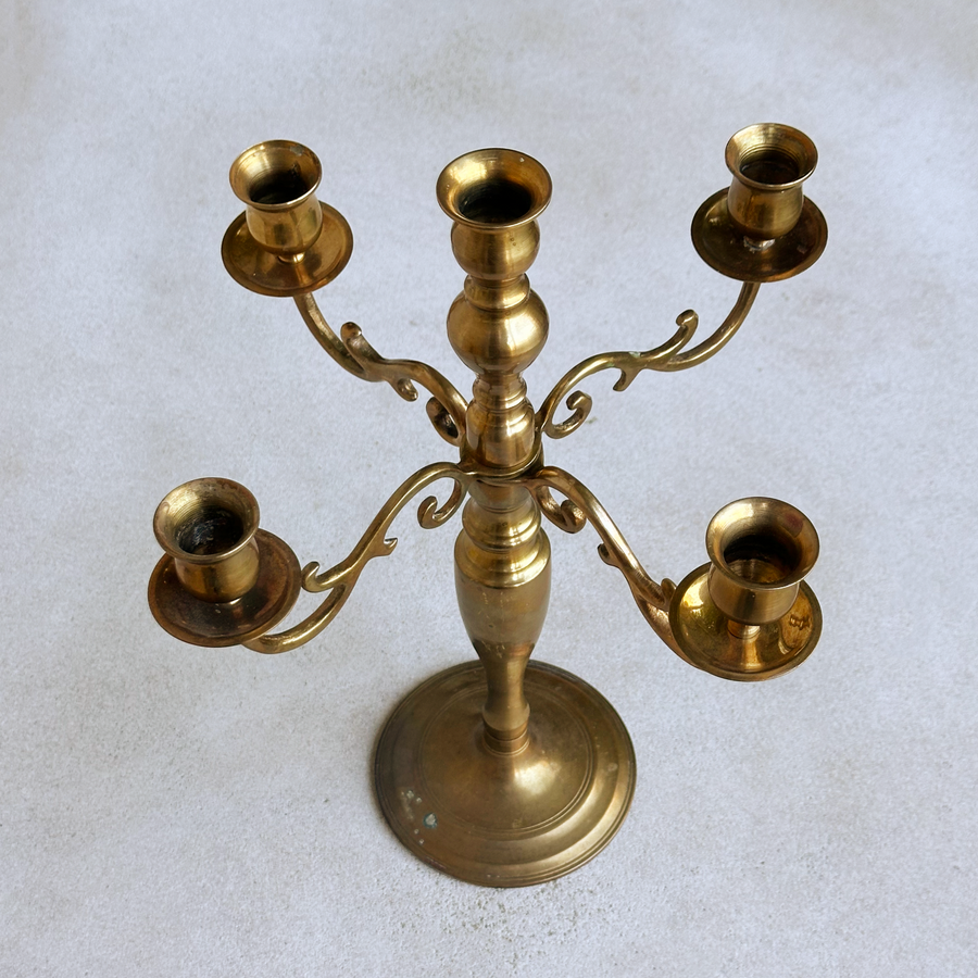 Vintage Brass Candeabra
