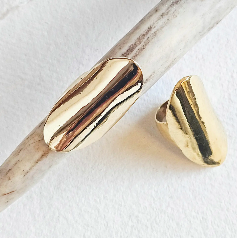 Shield Ring / Brass