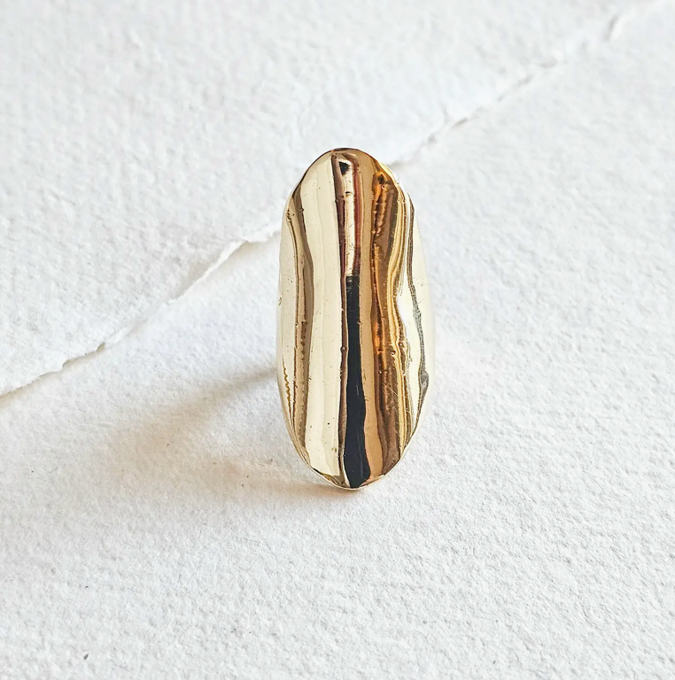 Shield Ring / Brass