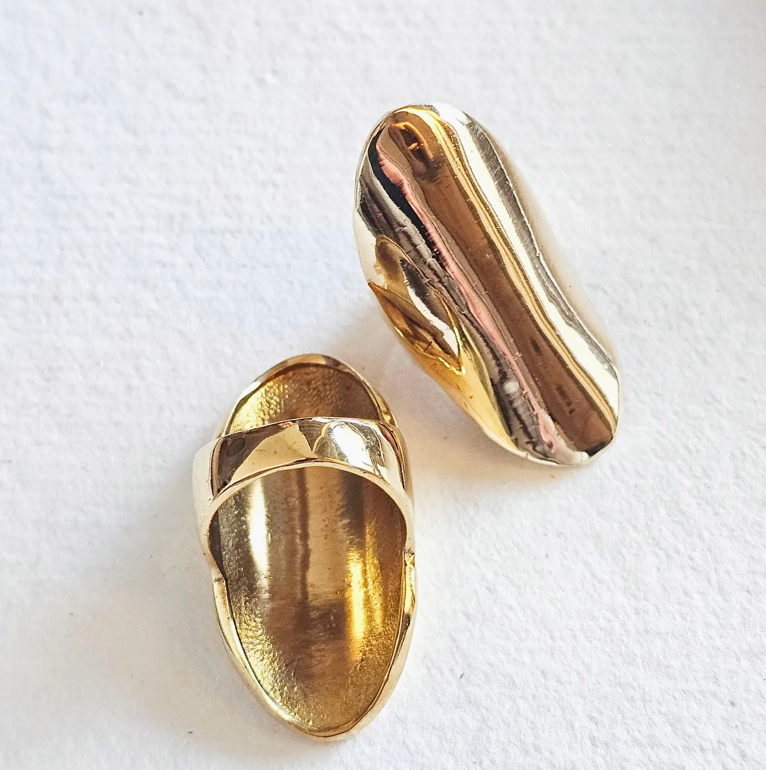 Shield Ring / Brass