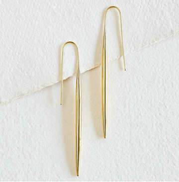 Brass Spear  Earrings