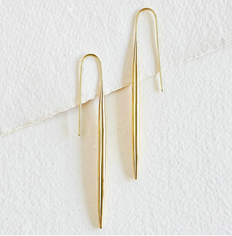 Brass Spear  Earrings